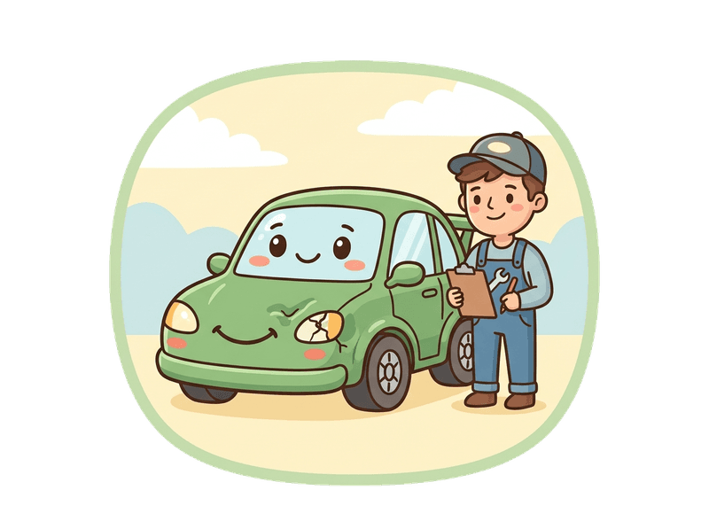 Accident Damaged Vehicles service illustration